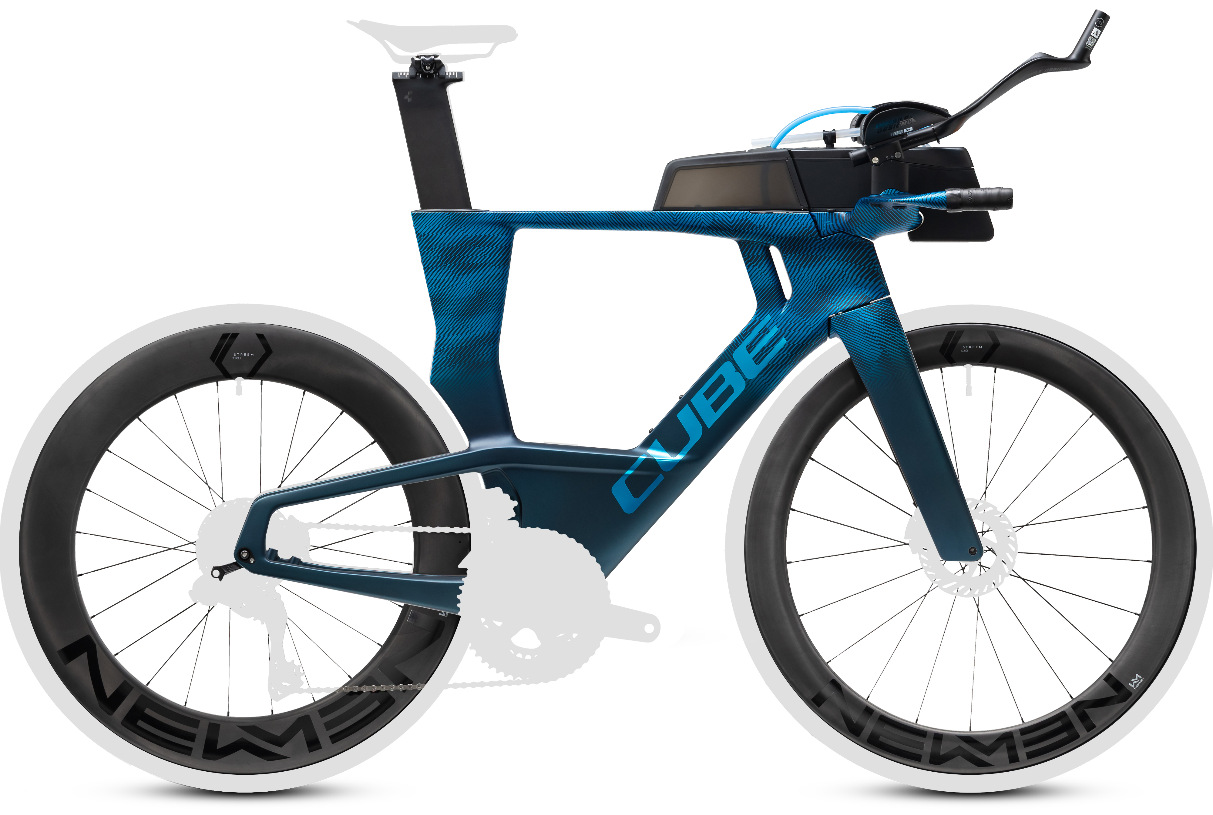 Cube Aerium C:68X Frameset liquidbluegrid´n´chrome