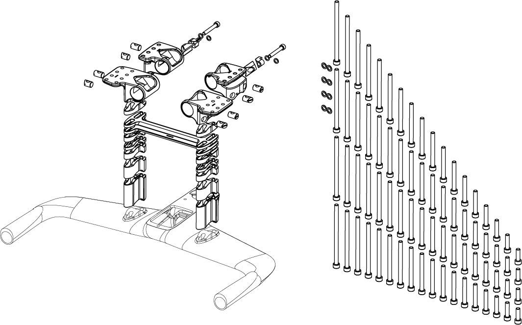 CUBE Bracket Set für Lenkeraufsatz Aerium