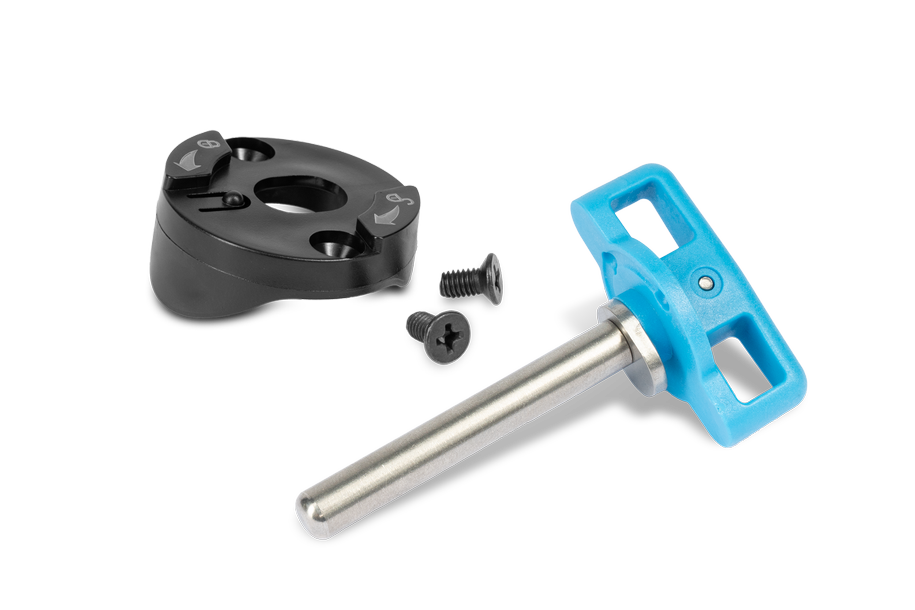 Attelle métallique + plaque en plastique CUBE pour remorque enfants Double