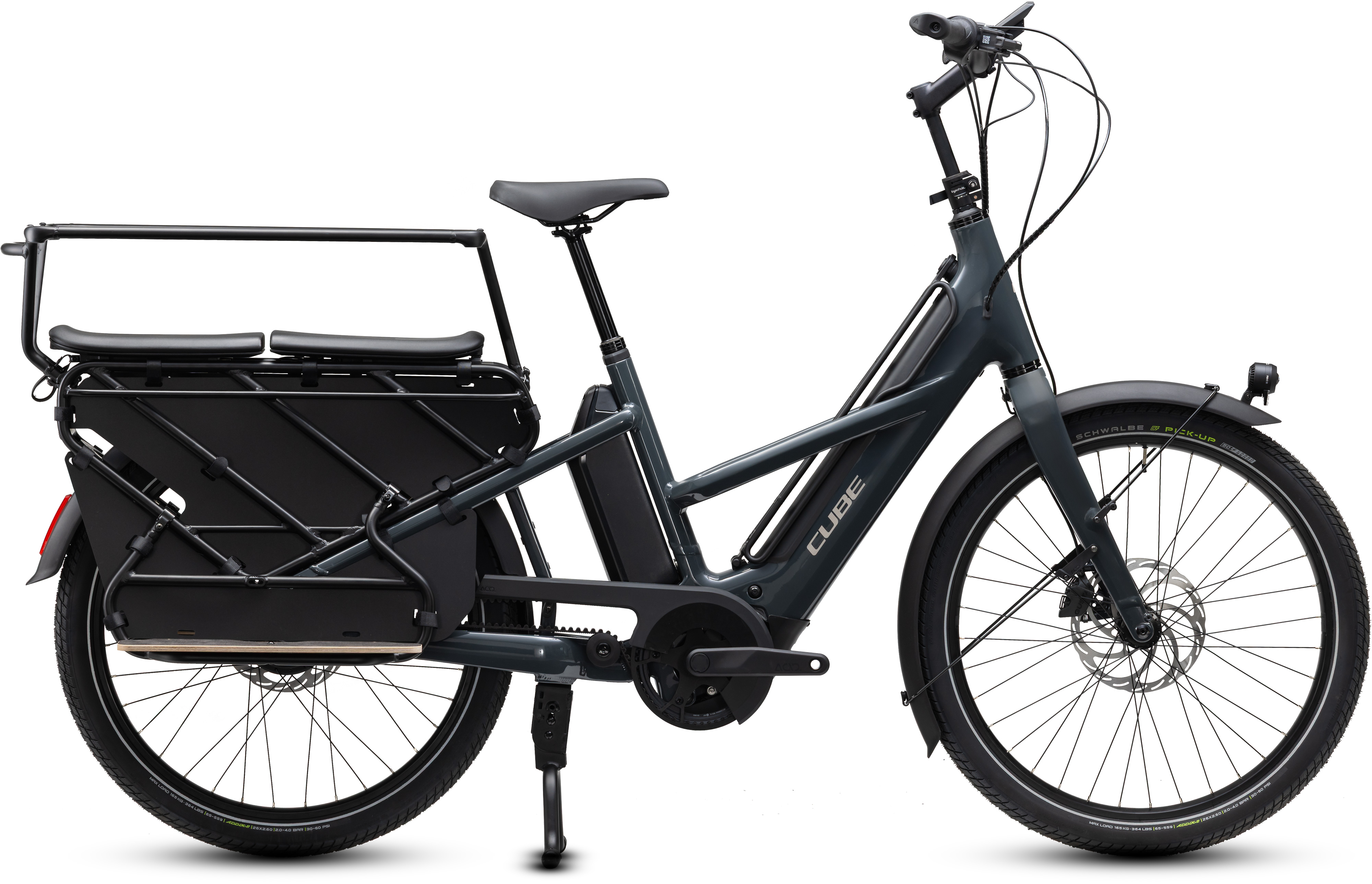 Cube Longtail Hybrid Deluxe Family 800 shadowgrey´n´grey