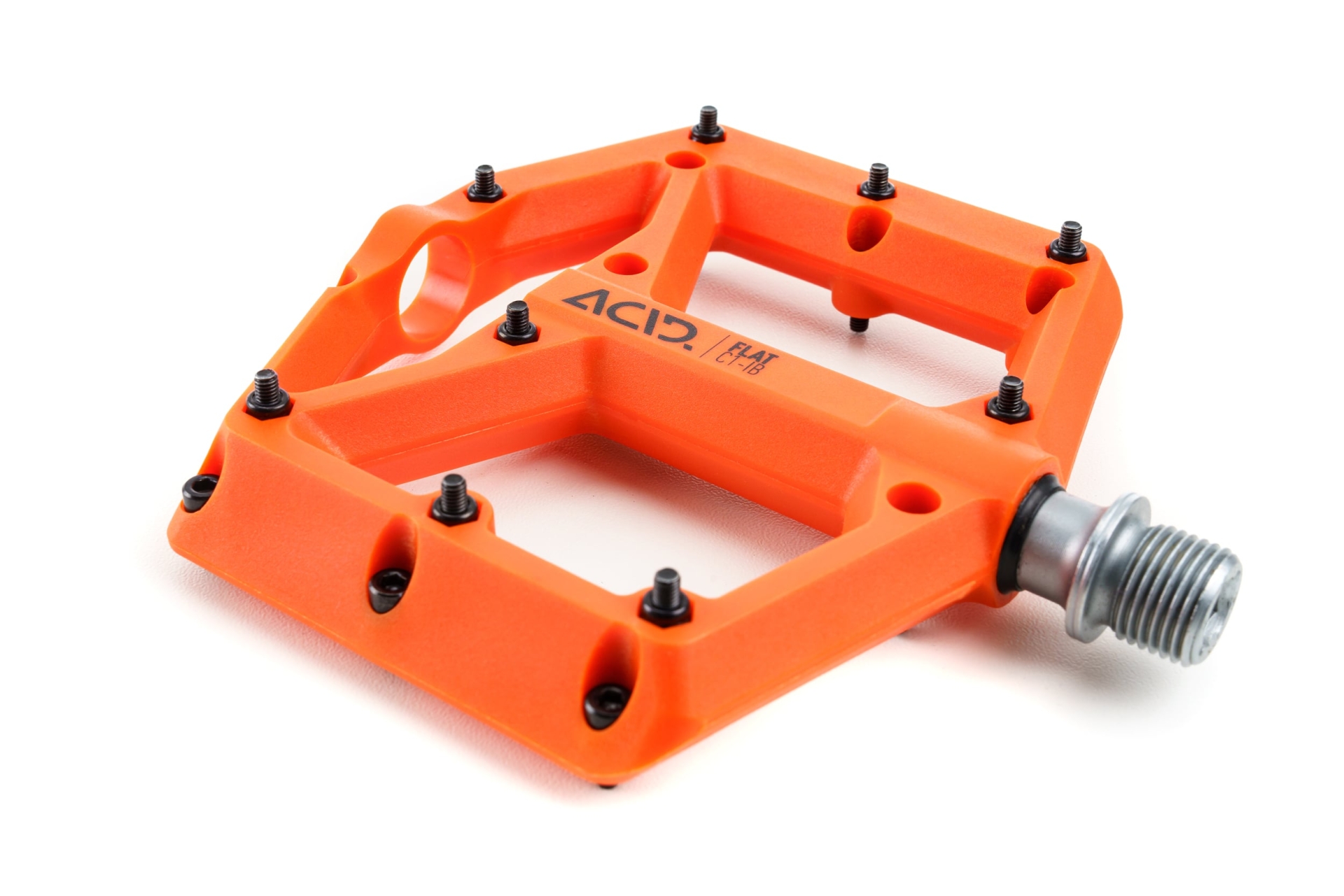 Acid Flat A4-ib Hybrid Pedals - Lightweight CNC Aluminum Bike Pedals With  Reflectors Acid Flat Pedals